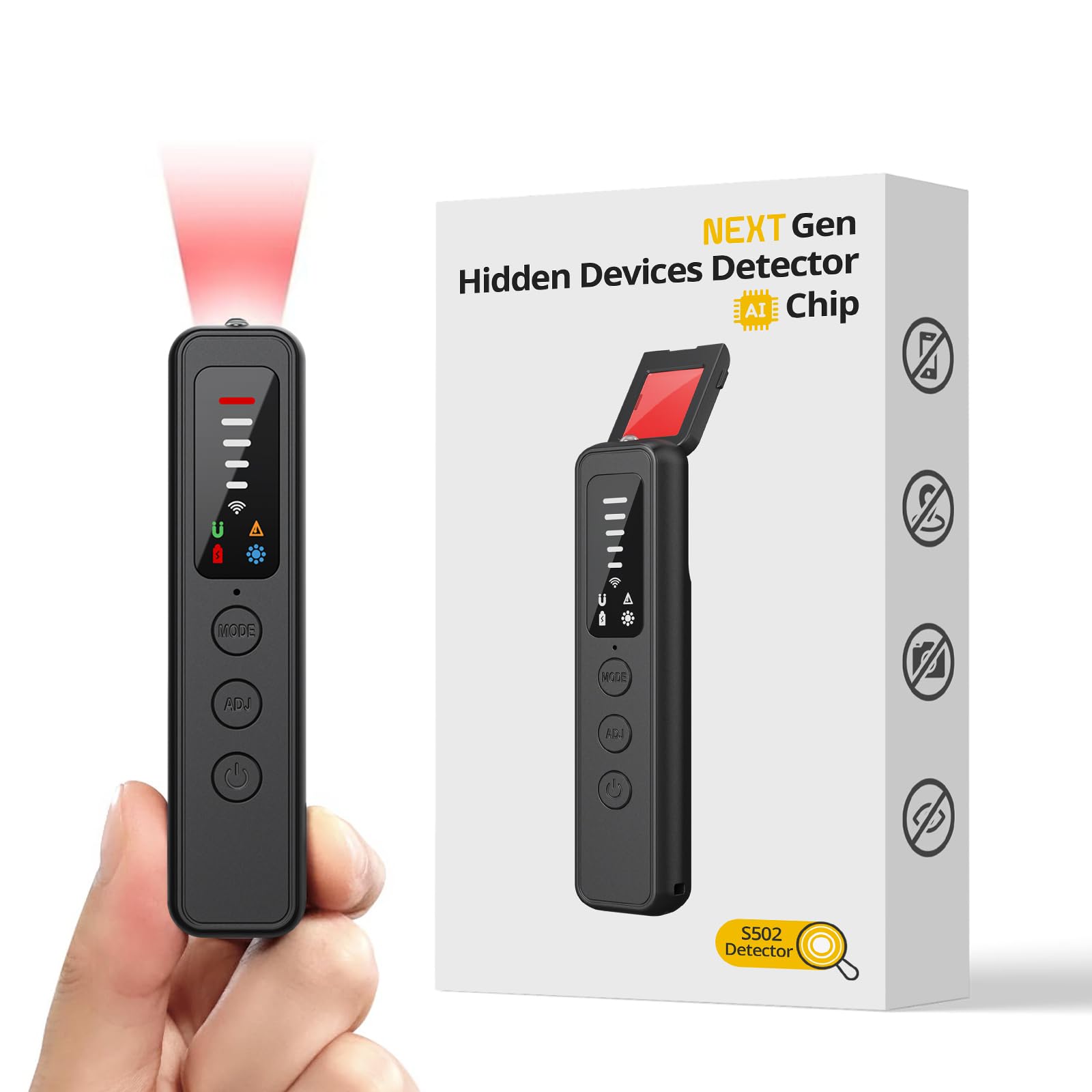 Home Security Hidden Cameras - Detectores de Cámaras Ocultas, Detector de