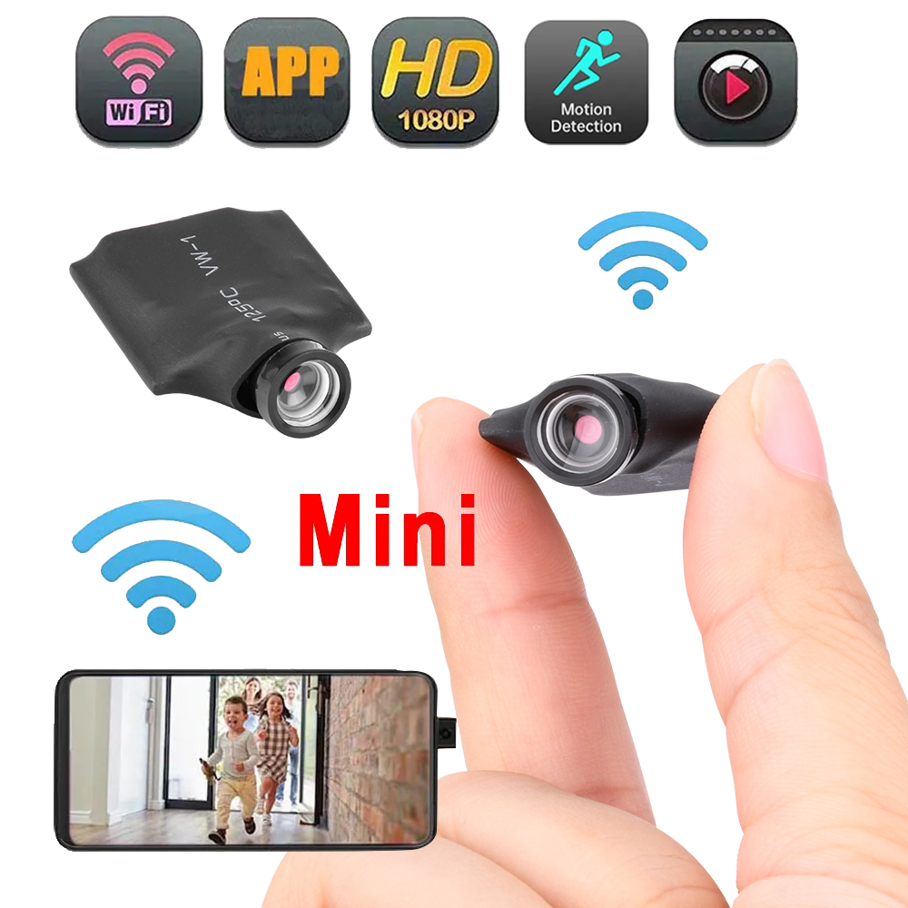 Home Security Hidden Cameras - Mini cámara HD 1080P inalámbrica WIFI
