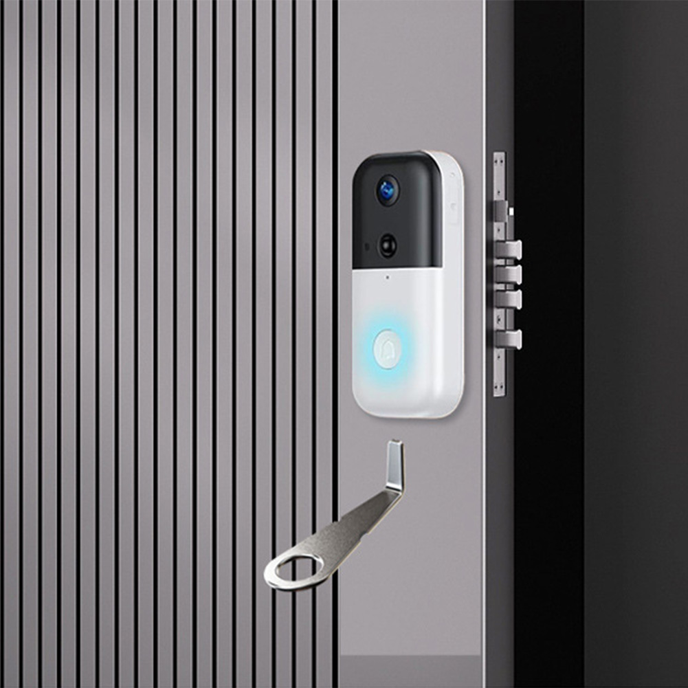 Home Security Doorbell Camera - Llave plateada para timbre de video