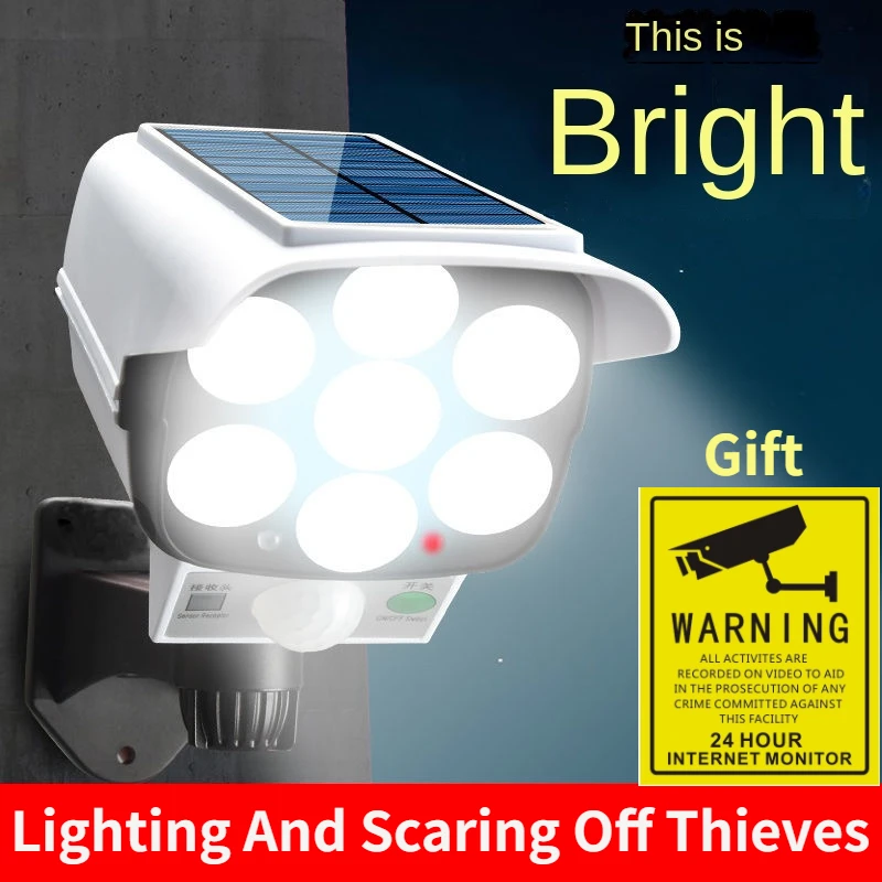 Home Security And Cameras - Luz Solar para exteriores, Sensor de