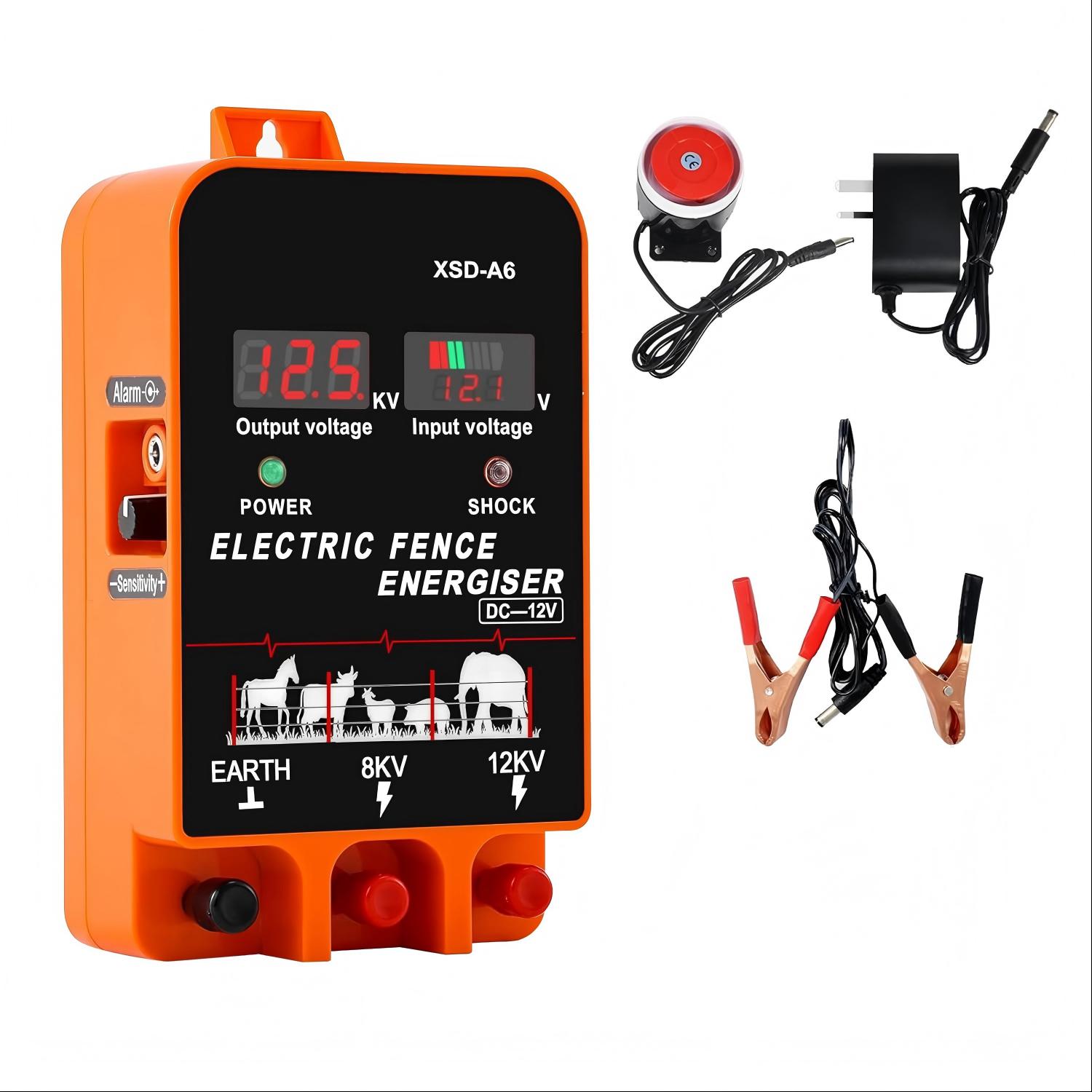 Home Security Electric Fence - Energizador de cerca eléctrica de 20KM,