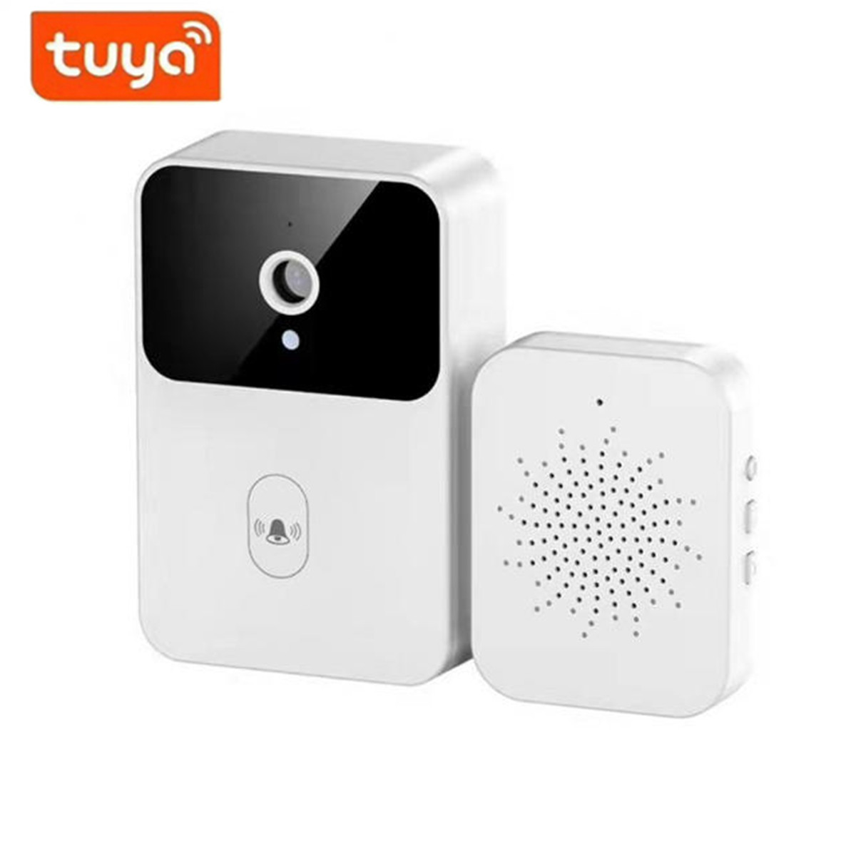 Home Security Doorbell Camera - Timbre inalámbrico WiFi Tuya cámara HD