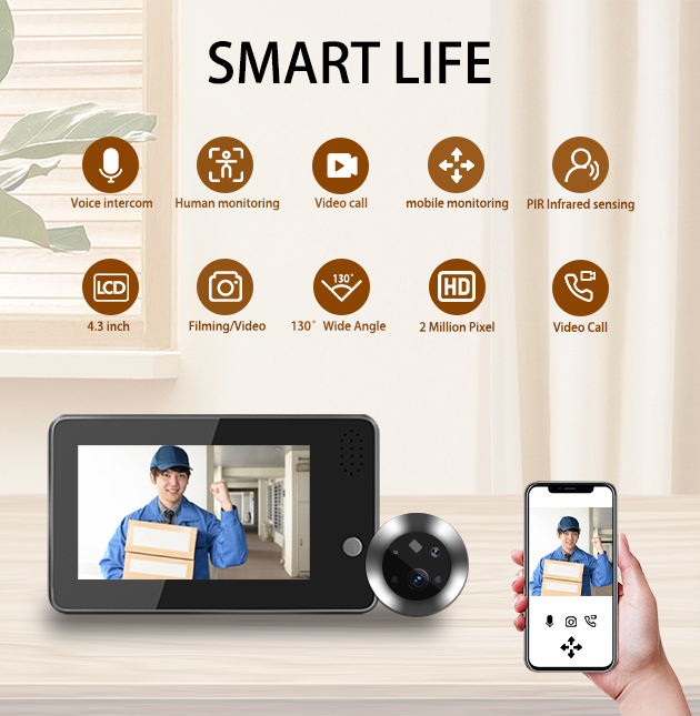 Home Security Doorbell Camera - Videoportero Inteligente WiFi Tuya Smartlife de