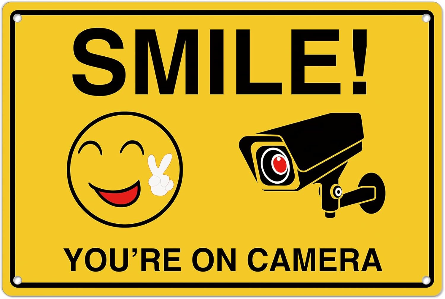 Home Security And Cameras - Smile Youre On Letreros de cámara;