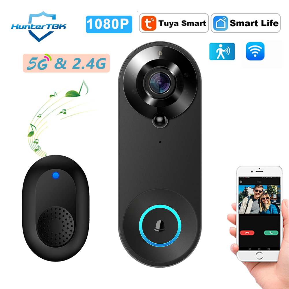 Home Security Doorbell Camera - Videoportero WiFi 5G 2.4G, Cámara Inalámbrica