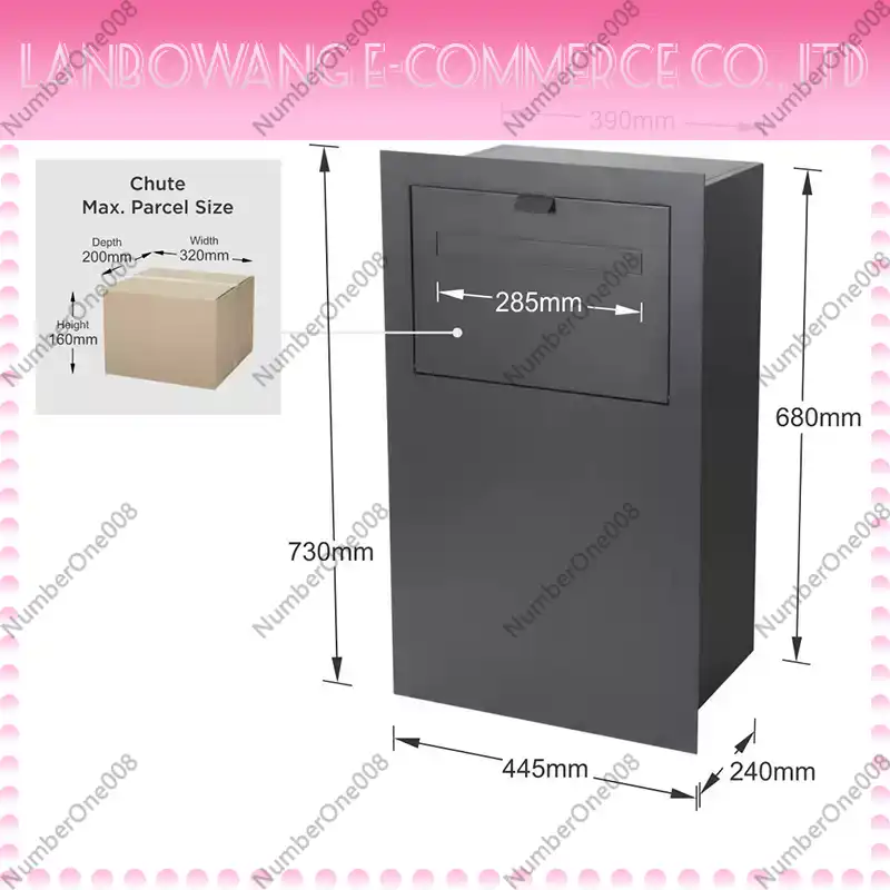 Home Security Front Door - Buzón de Seguridad Antirrobo para Paquetes,