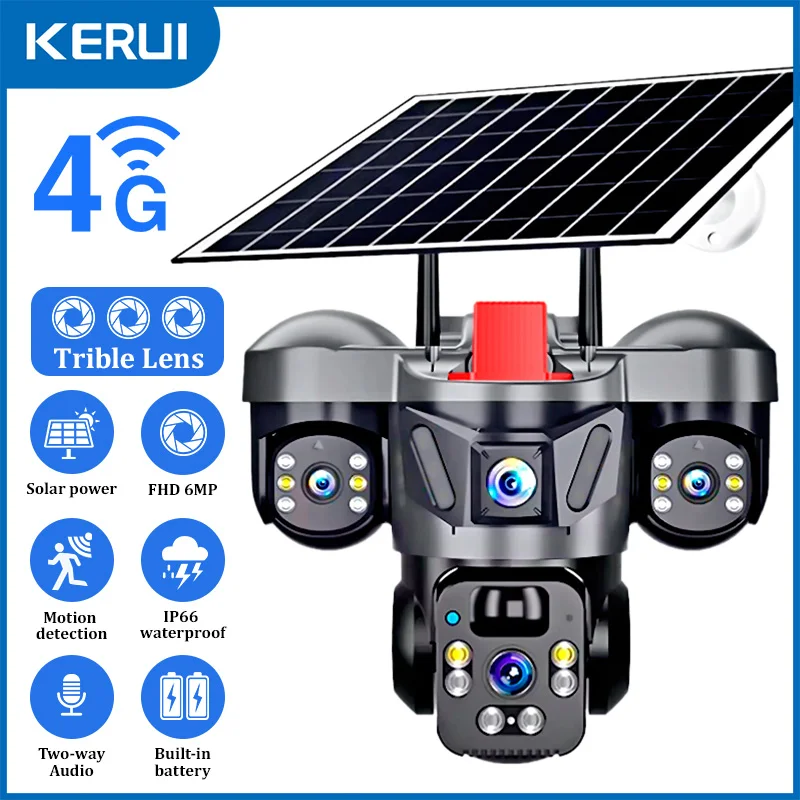 Home Security Front Door - KERUI V380 Pro exterior PTZ 6MP