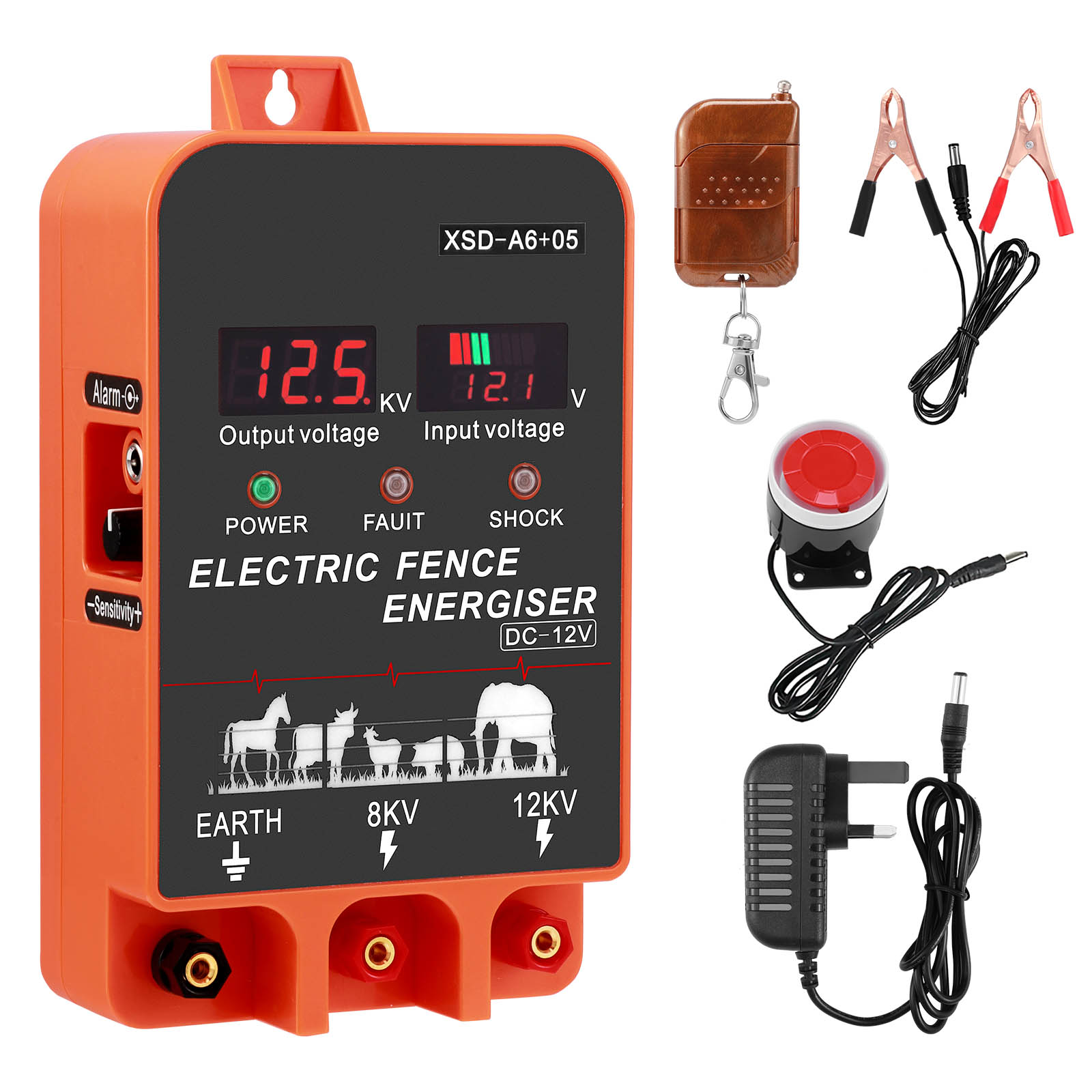 Home Security Electric Fence - Energizador de Cerca Eléctrica Inteligente con