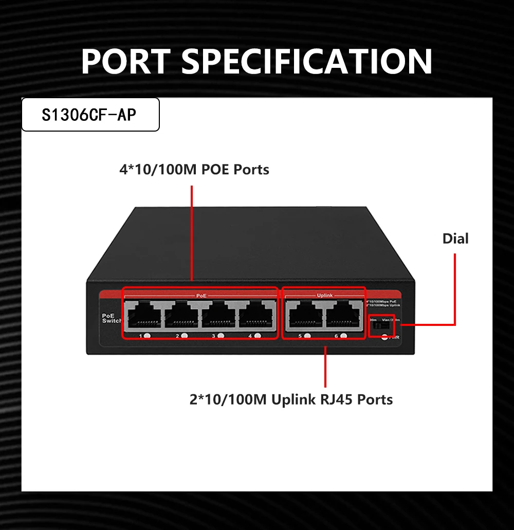 Home Security Ai - Switch PoE AI de Alta Calidad