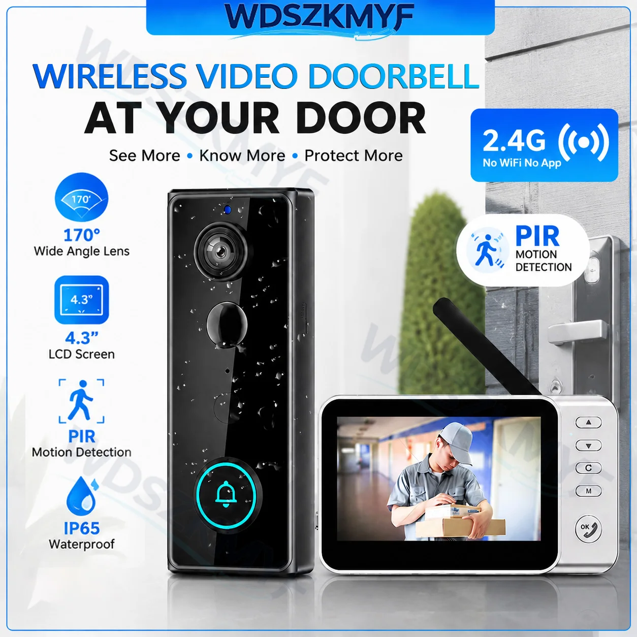 Home Security Doorbell Camera - Nueva Cámara de Videoportero Inalámbrica Impermeable