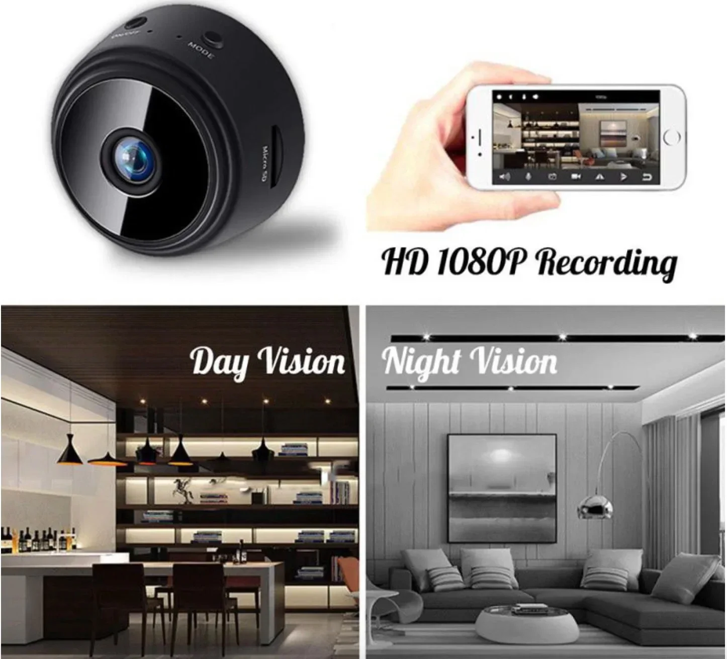 Cámara OnePlus A9 Mini 1080P H - Home Security Hidden Cameras reseña y precio