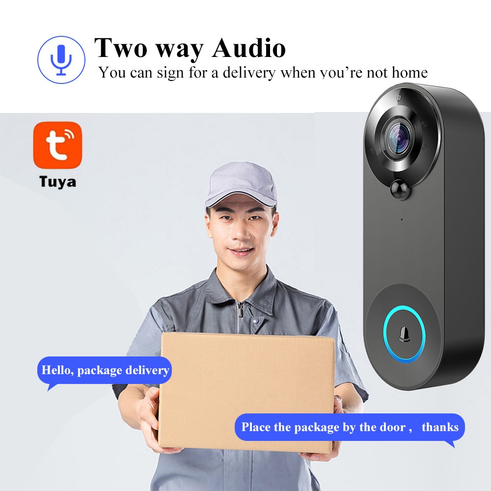 Tuya 1080P timbre inalámbrico  - Home Security Doorbell Camera reseña y precio