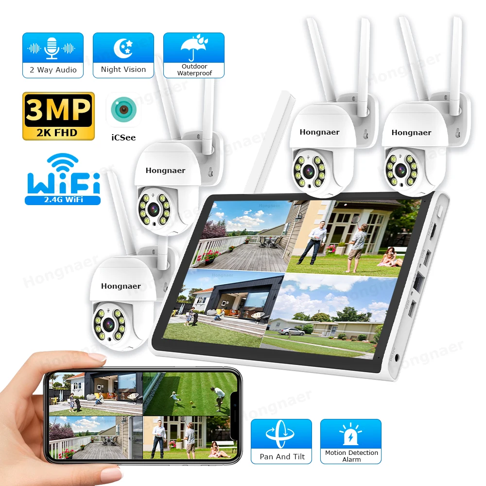 Kit de CCTV Hongnaer 2026, 3MP - Home Security Kit With Camera reseña y precio