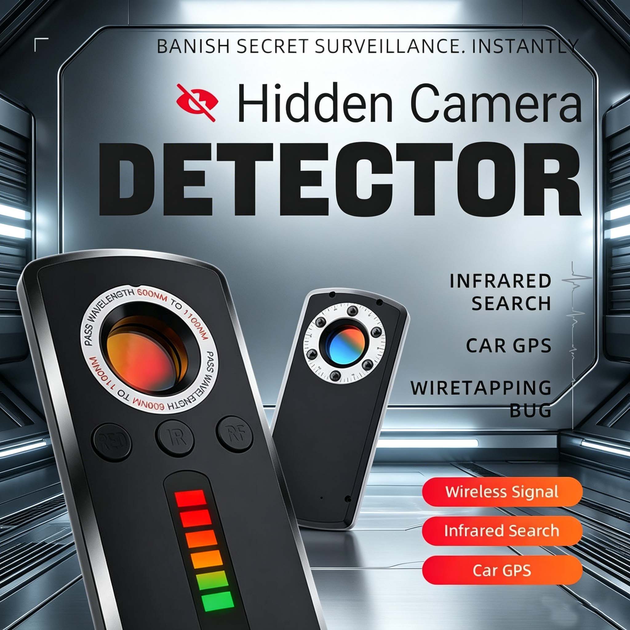Detector de Cámaras Ocultas, D - Home Security Hidden Cameras reseña y precio