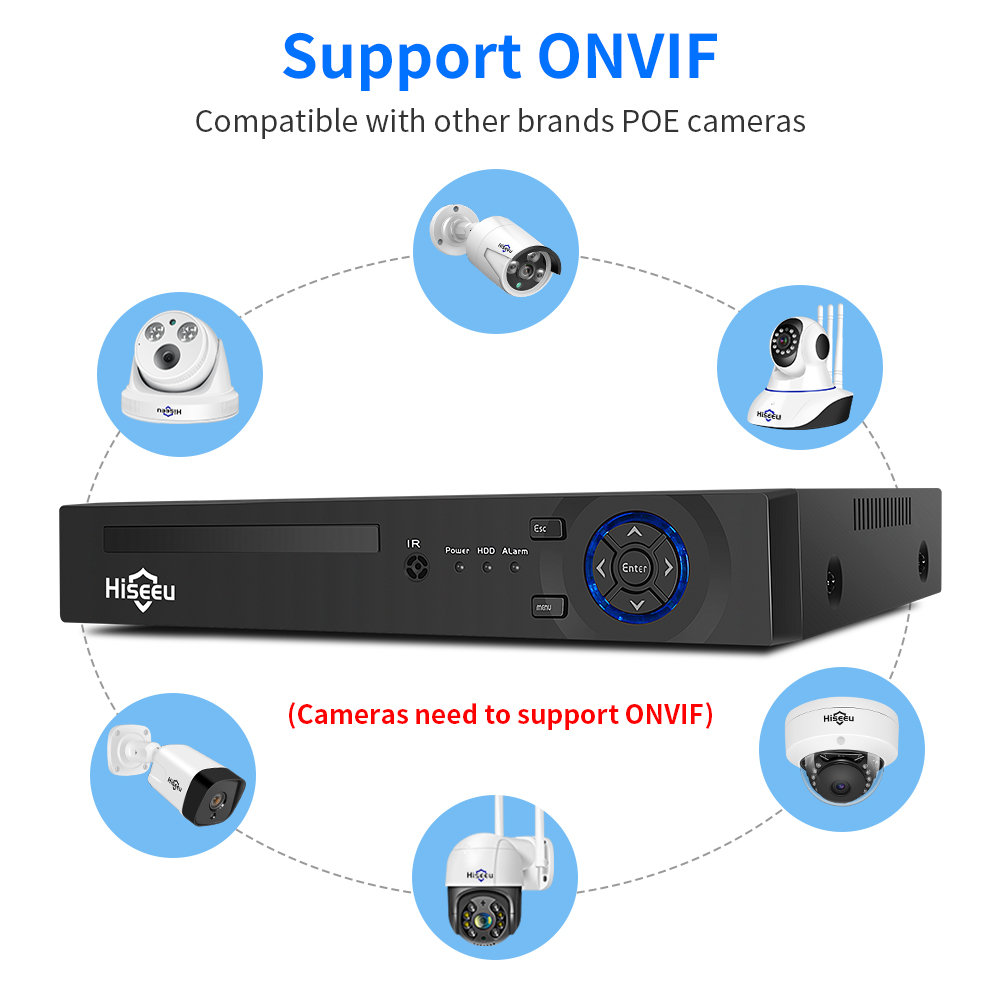 Hiseeu 4CH 10CH 16CH 4K 8MP 5M - Home Security And Cameras reseña y precio