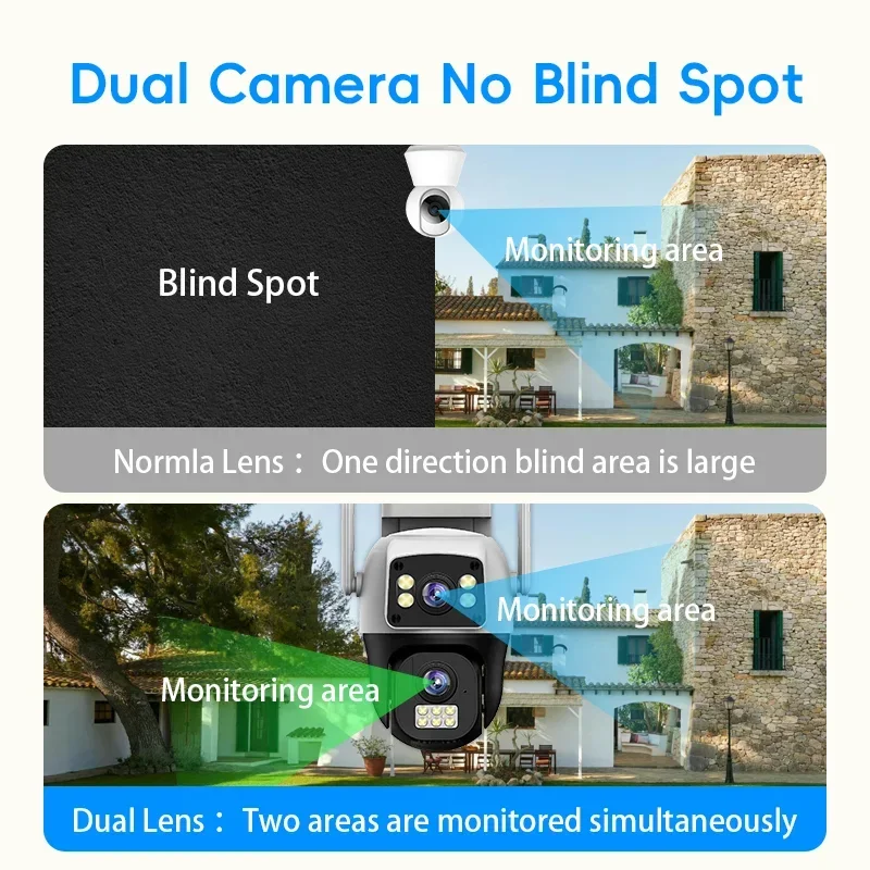 Cámara IP WIFI 4K de 8MP, PTZ  - Home Security Ai reseña y precio