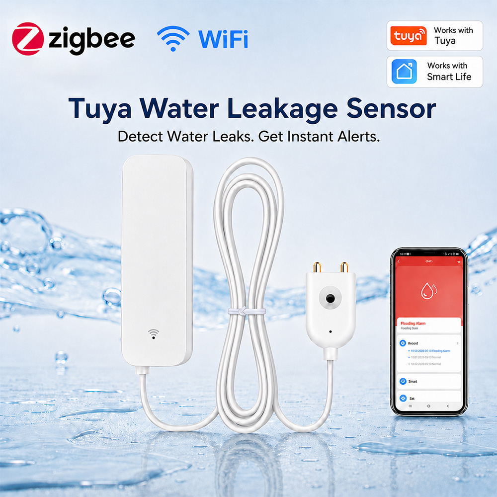 Sensor de Fugas de Agua ZigBee - Home Security Tools reseña y precio
