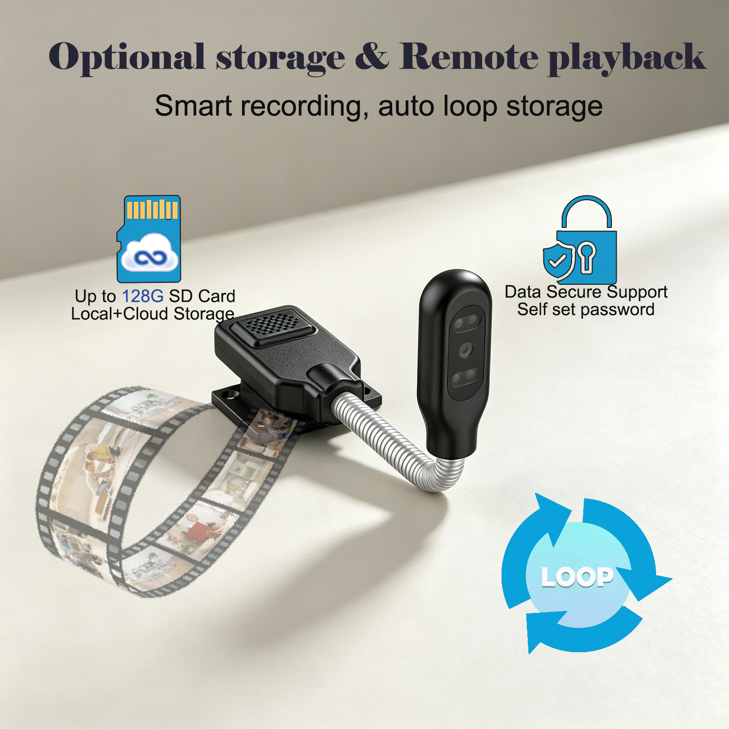 Cámara de Vigilancia Flexible  - Home Security Hidden Cameras reseña y precio