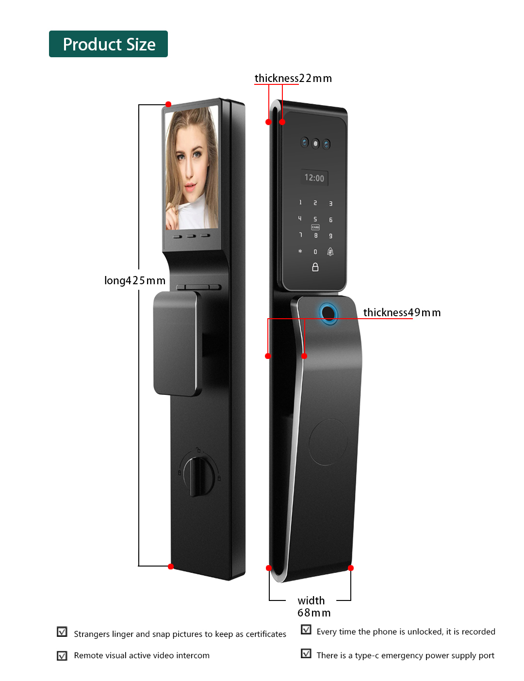 Cerradura Digital Inteligente  - Home Security Keypad reseña y precio
