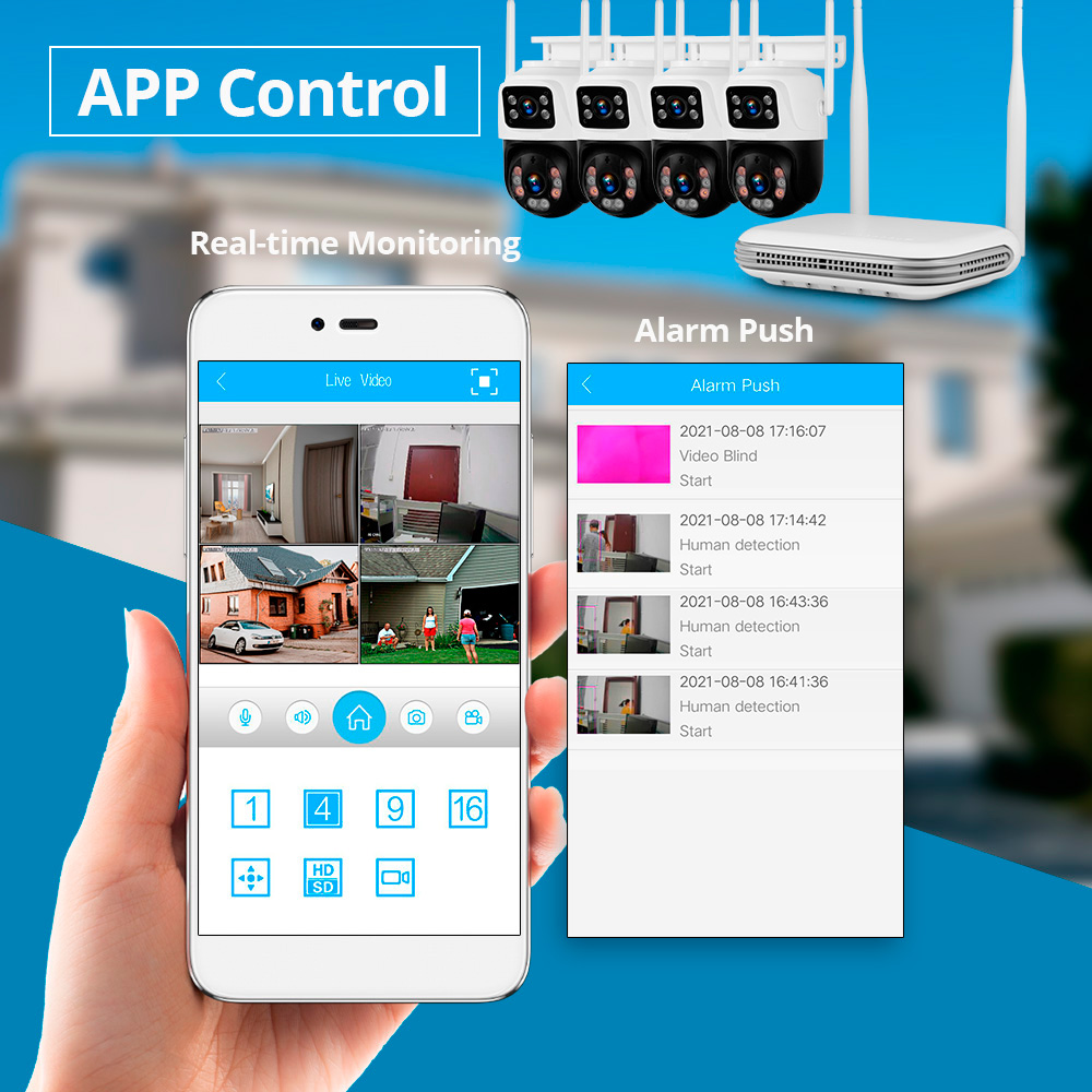 KERUI Impermeable 6MP HD Inalá - Home Security Kit With Camera reseña y precio