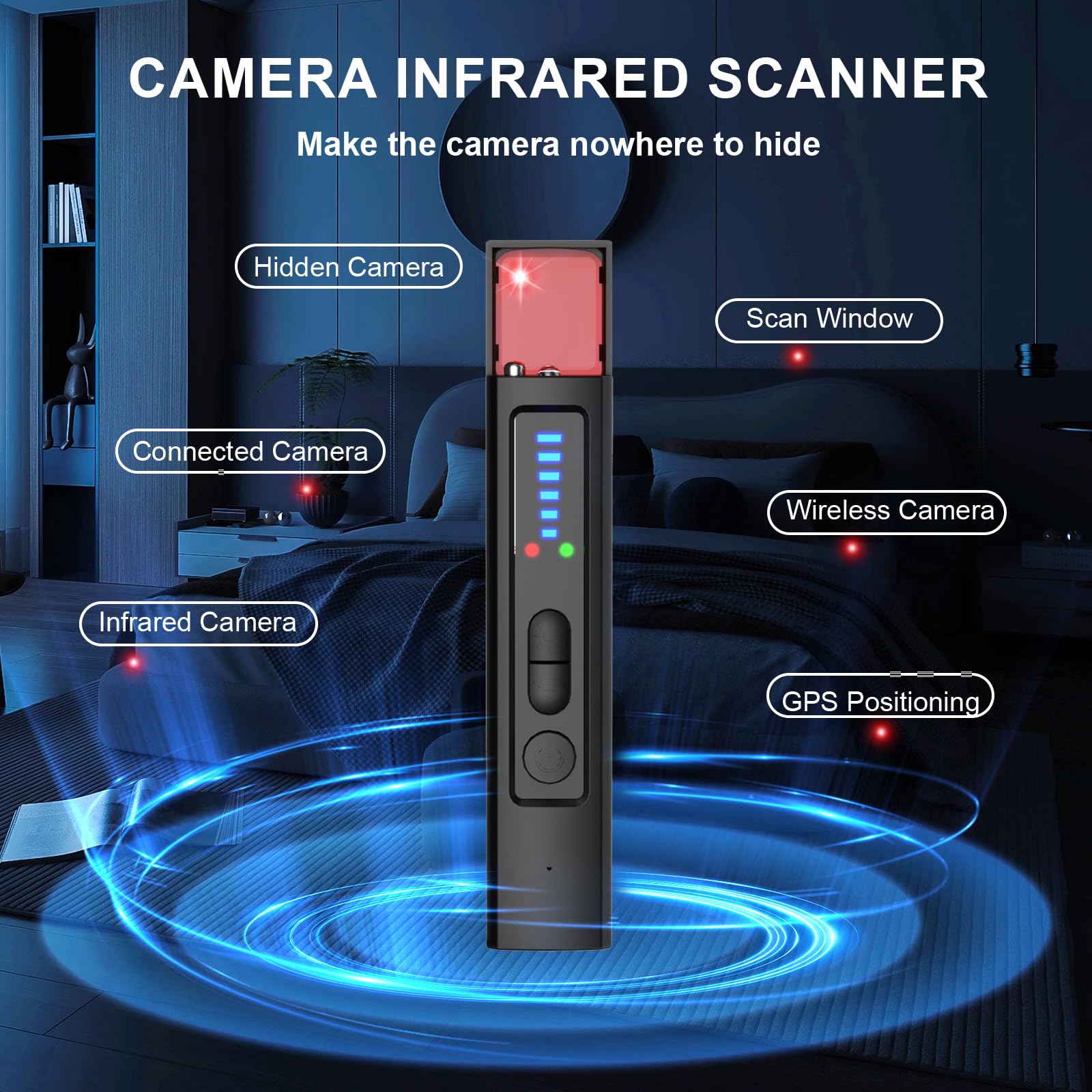 Detector de Cámaras Ocultas 6  - Home Security Hidden Cameras reseña y precio