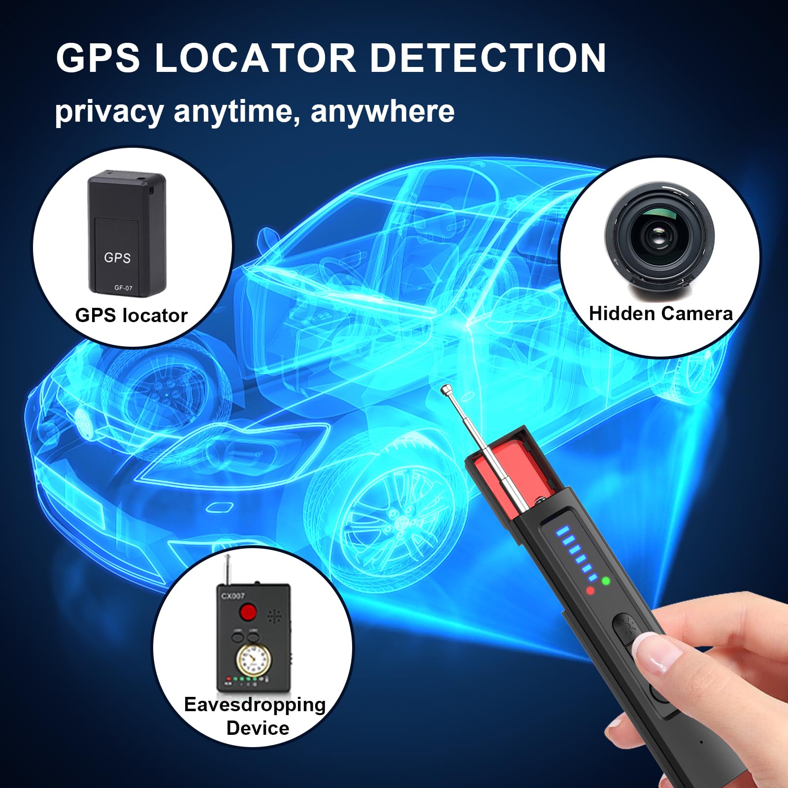 Detector de Cámaras Ocultas 6  - Home Security Hidden Cameras reseña y precio