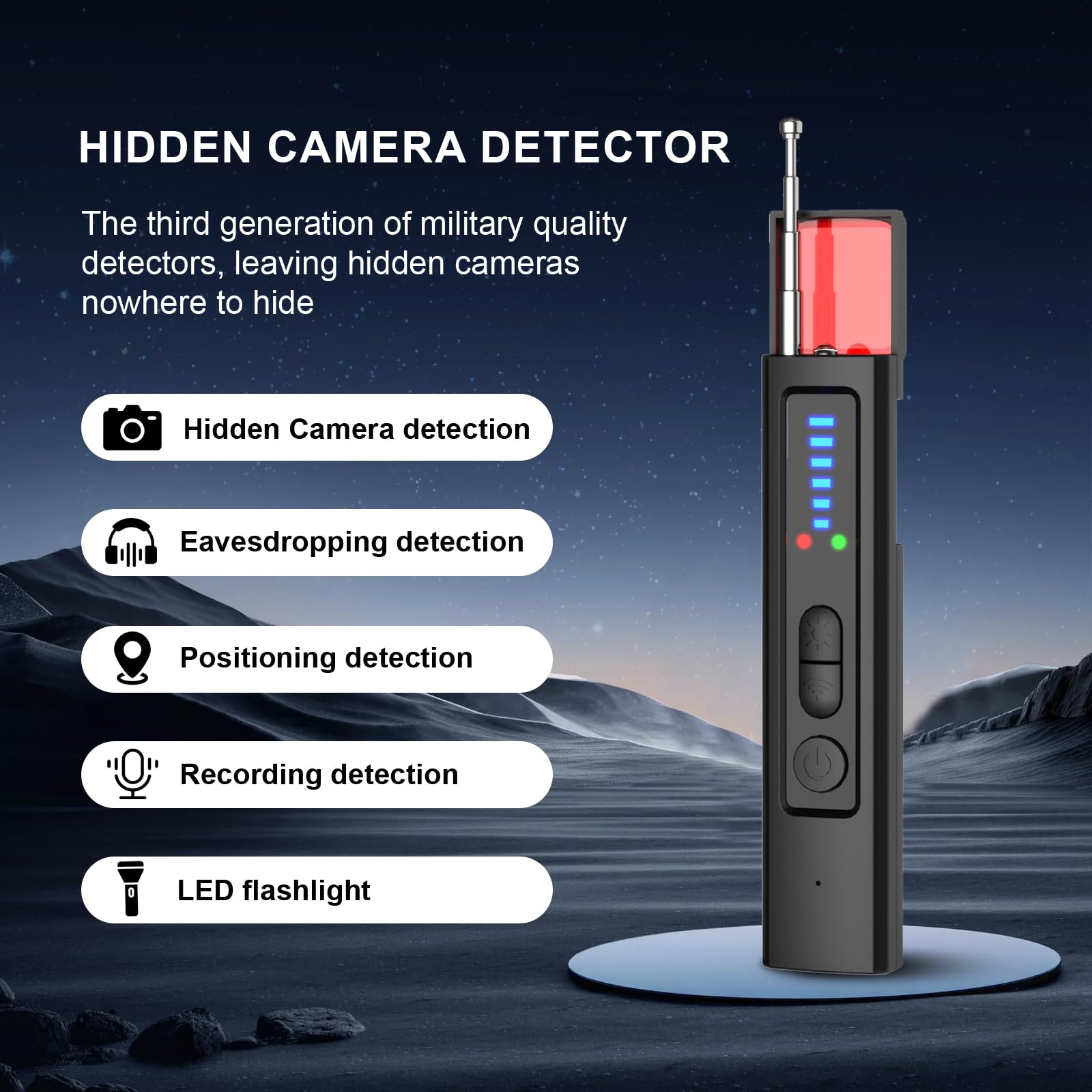 Detector de Cámaras Ocultas 6  - Home Security Hidden Cameras reseña y precio
