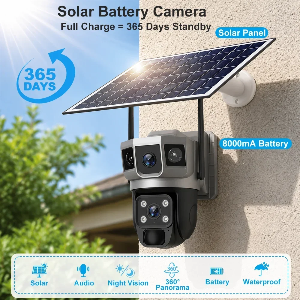 Cámara V380 4K con 3 Pantallas - Home Security Ai reseña y precio