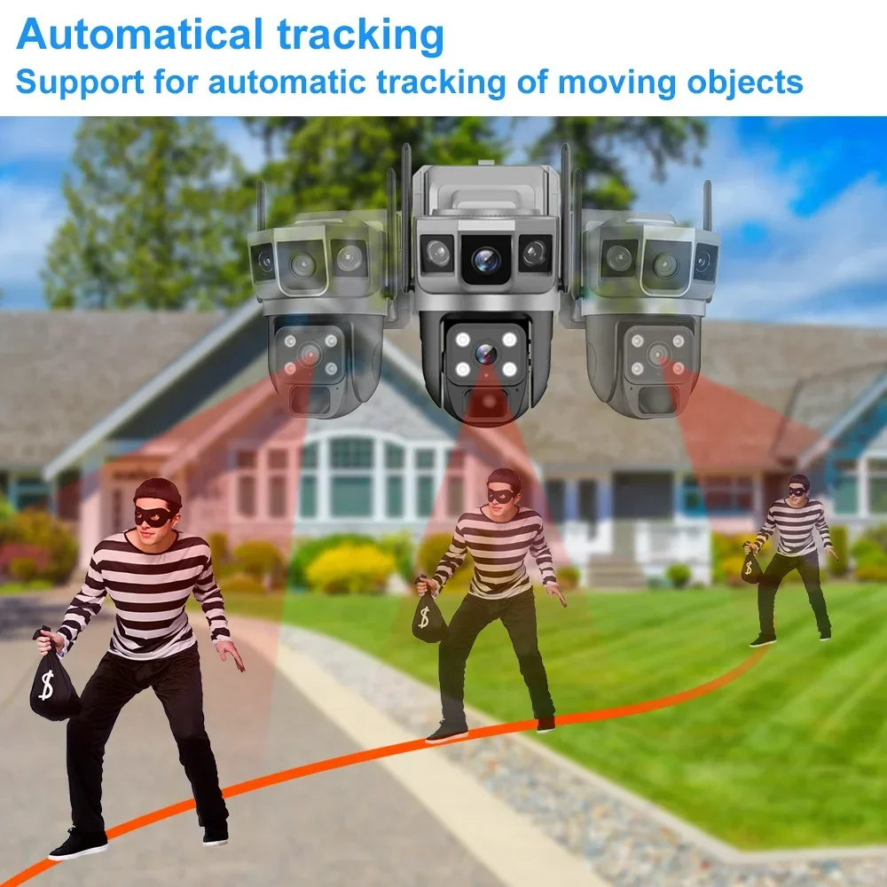 Cámara V380 4K con 3 Pantallas - Home Security Ai reseña y precio