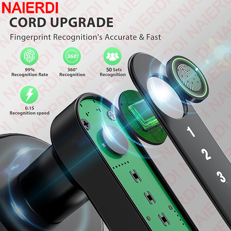 NAIERDI cerradura de puerta in - Home Security Keypad reseña y precio