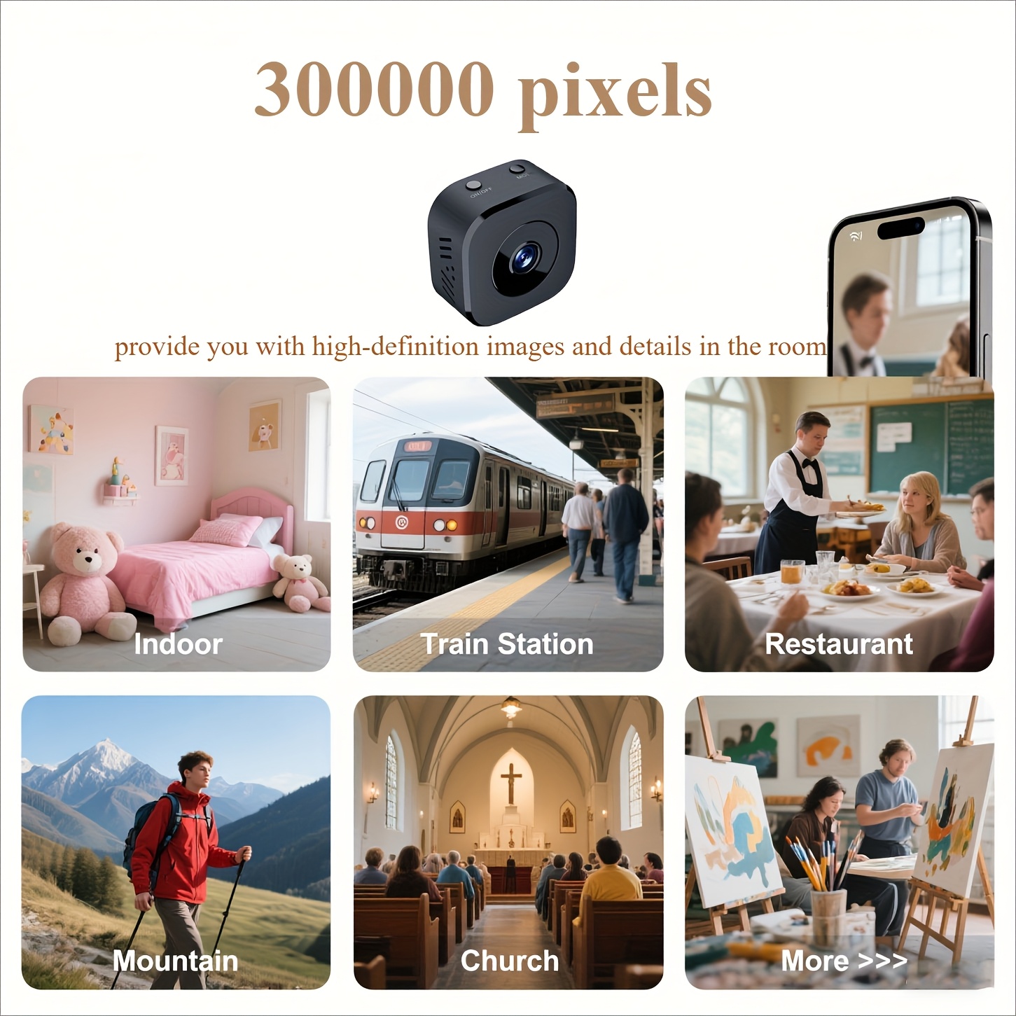 Mini cámara WiFi HD de 1080P,  - Home Security And Cameras reseña y precio