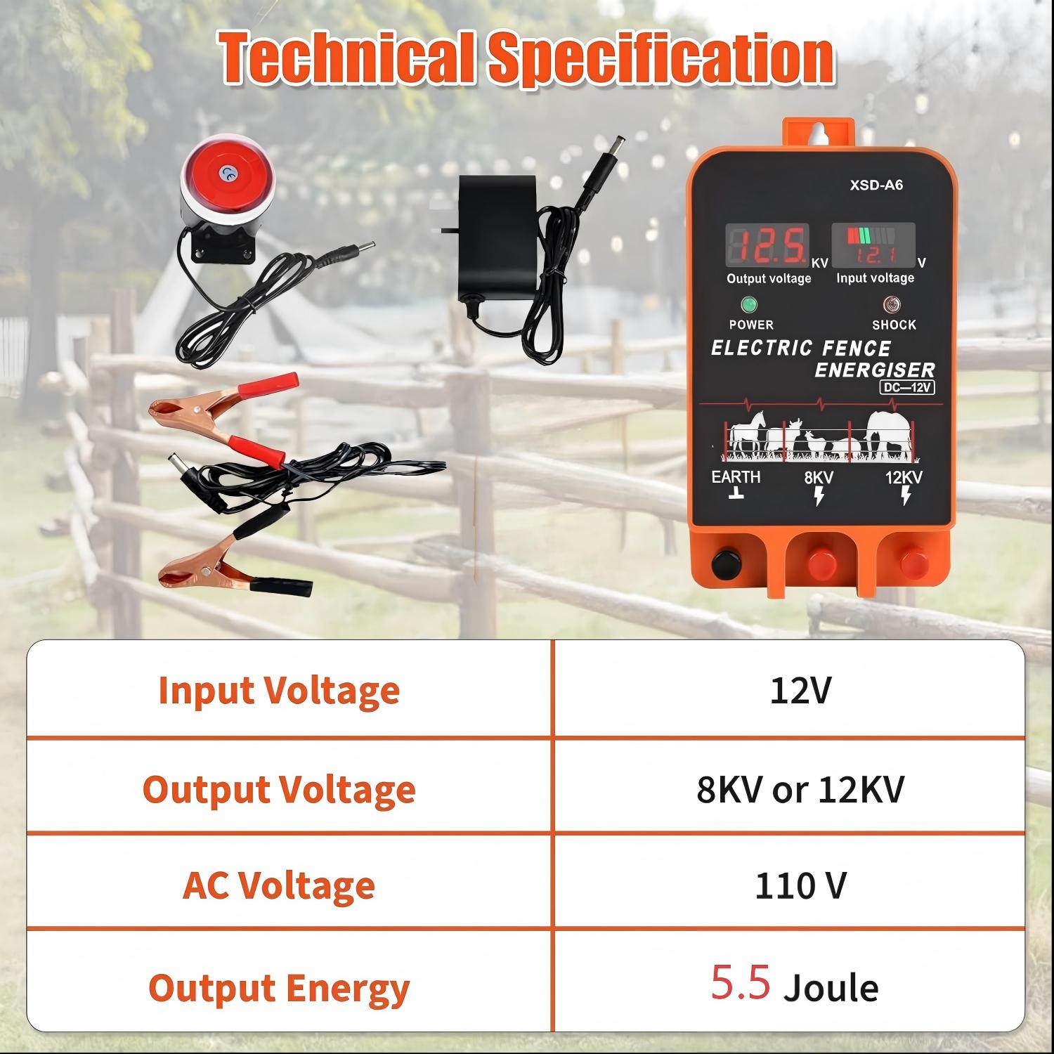 Energizador de cerca eléctrica - Home Security Electric Fence reseña y precio