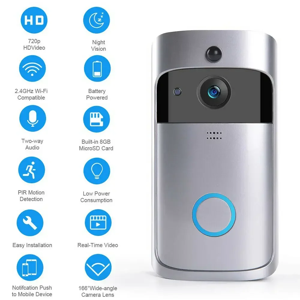 Timbre con cámara inalámbrica  - Home Security Doorbell Camera reseña y precio