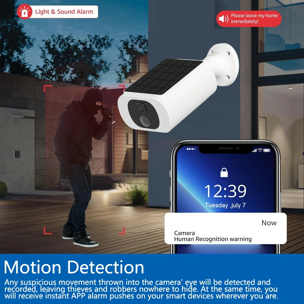 Cámara de seguridad Solar Tuya - Home Security Front Door reseña y precio