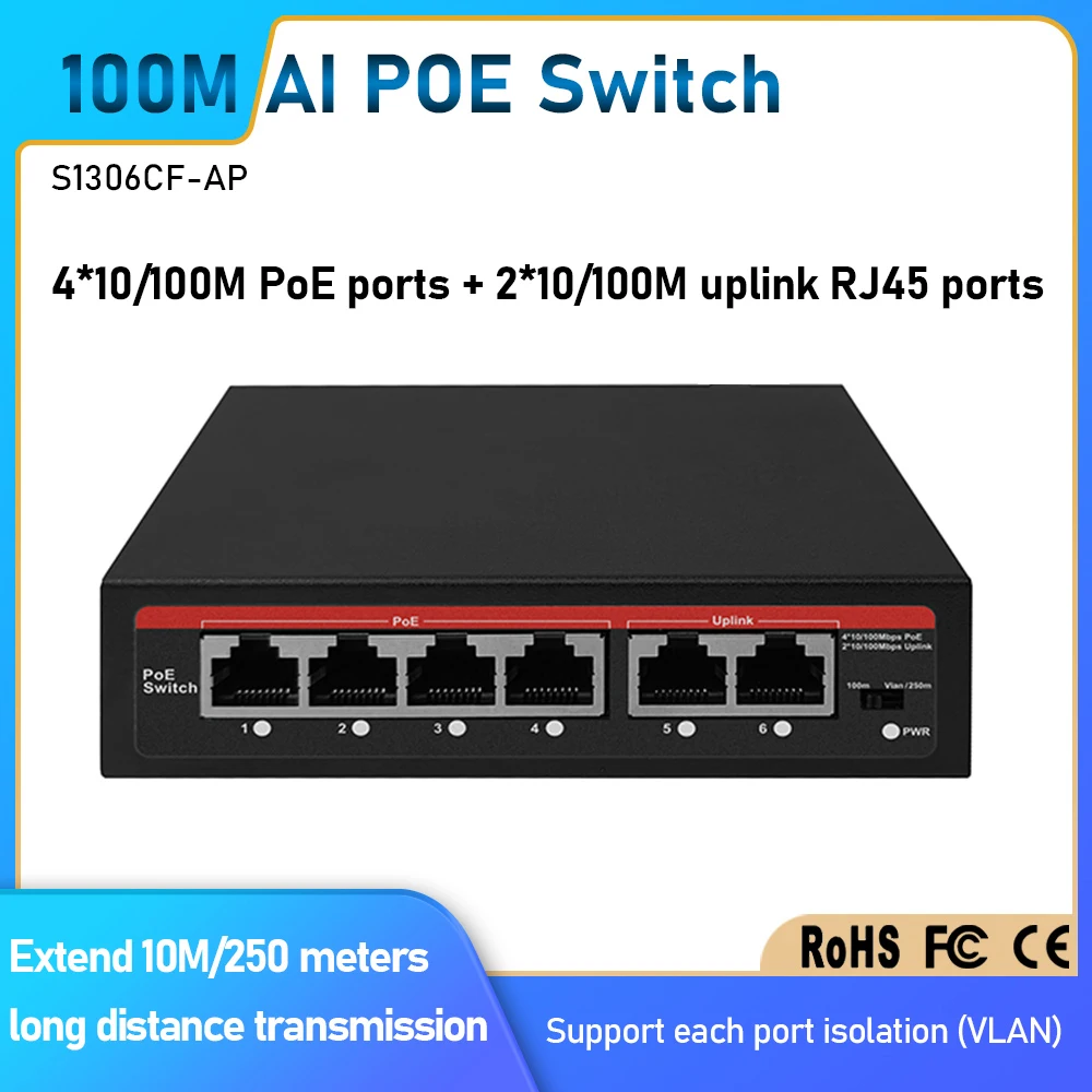 Switch PoE AI de Alta Calidad  - Home Security Ai reseña y precio