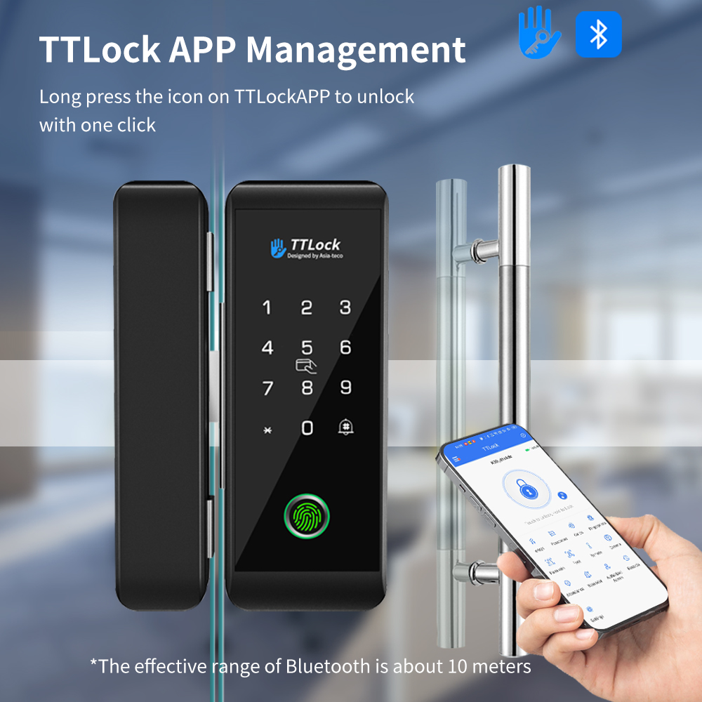 TTLOCK cerradura de vidrio int - Home Security Keypad reseña y precio