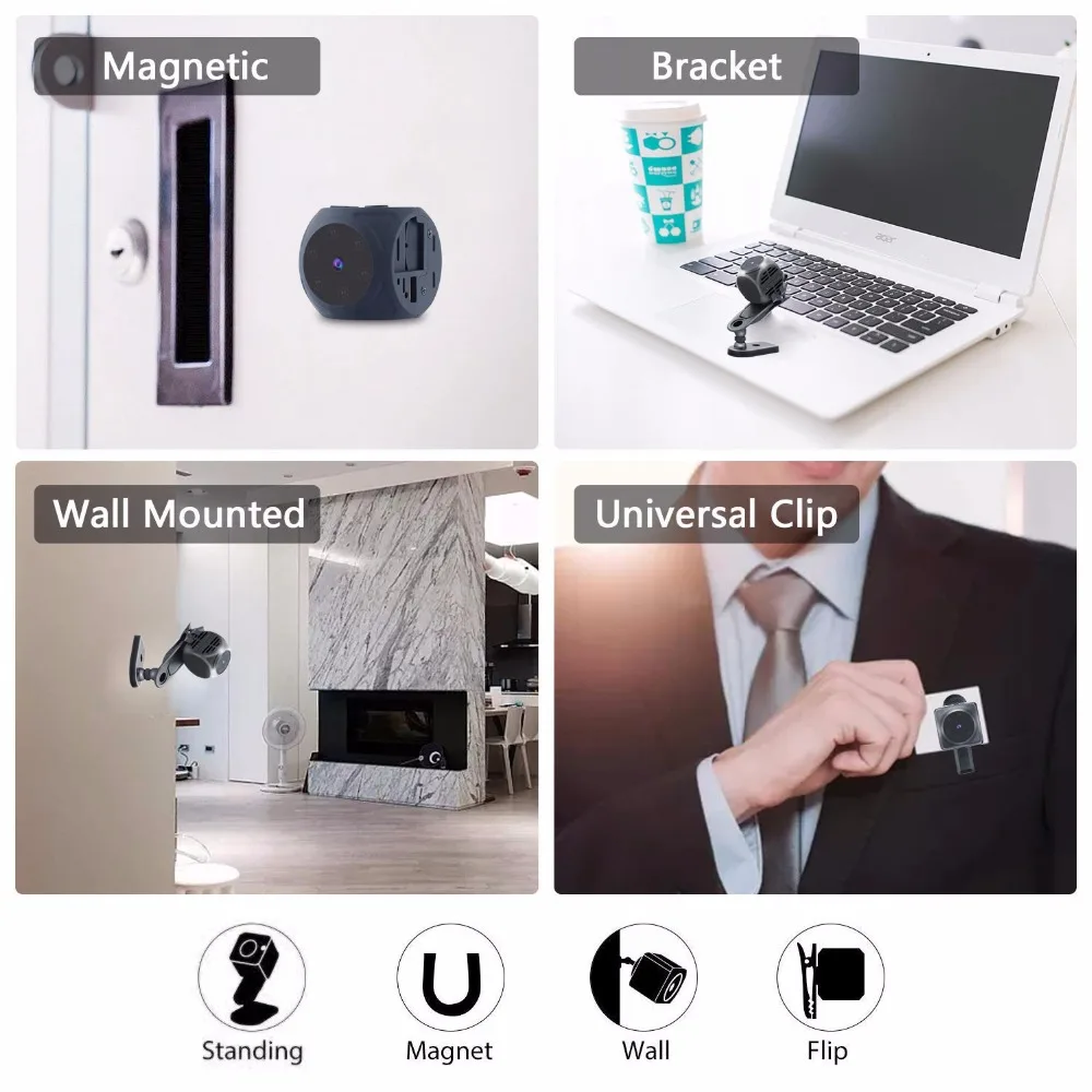 Mini cámara corporal portátil  - Home Security Hidden Cameras reseña y precio